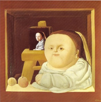 Die Studie von Vermeer Fernando Botero Ölgemälde